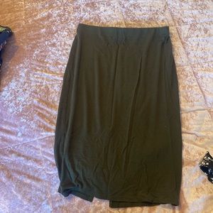 Green pencil skirt